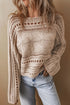 'Halona' Knit Long Sleeve Sweater - Celes Fashion